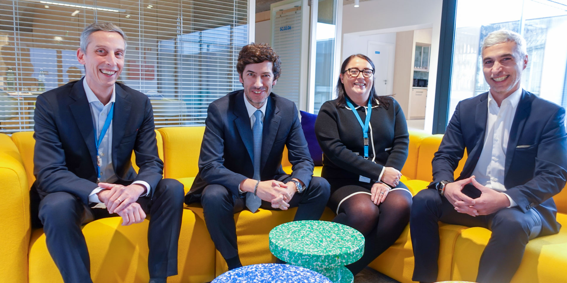 FinTrU Porto senior management team with Rui Ferreira, secretary of the state for the Economy